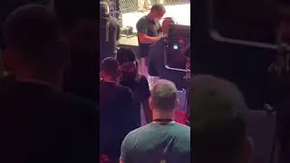 Jorge gamebred Masvidal back stage with Anthony  Pettis at PFL Finals 2021