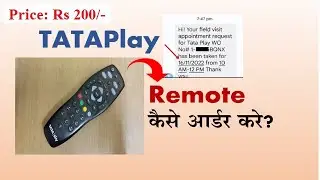 Tata Play Remote Price - How To place an Order for a New Remote?