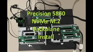 Варианты и установка объединительной платы Precision 5860 Tower NVMe M.2