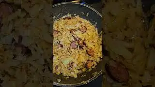 perogies on sausage cabbage subscribe and share