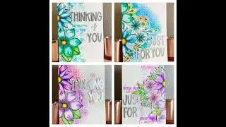 2 Cards from 1 Large Stamp Design with Julie Hickey