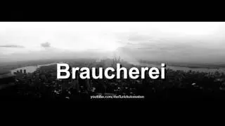 Как произносится Braucherei на немецком языке?