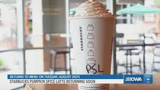 Starbucks' pumpkin spice latte to make return to menu August 26