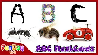Human Alphabet Vs Happy Alphabet  | ABC First Word | ABC Flashcard for Toddlers & Kids - @FunDayKid​
