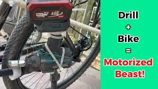 Convert a Drill into a Bike Motor&ndash; Crazy Idea That Actually Works! #bicycle #diybikemotor #drillbike