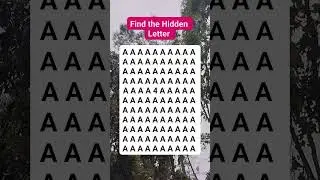 Find the Hidden Letter #brainteaser #search #find