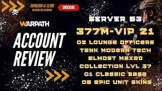 Server 53 - ATP 377m - VIP 21 - 2 LOUNGE OFFICERS - TANK MODERN TECH ALMOST MAXED - 1 CLASSIC BASE