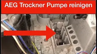 AEG Wärmepumpentrockner Kondensatpumpe reinigen, Behälter leeren