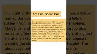 Hamlet#William Shakespeare#Part 2 #Characters#Act & Scene wise Summary  #Detail #English #Litrature