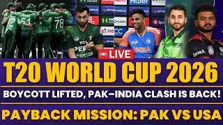 🚨 T20 WC 2026 | Boycott Lifted, Pak&ndash;India Clash Is Back! | A Score to Settle: Pakistan against USA