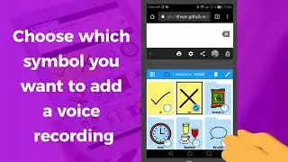 How do I add a personally recorded voice to symbols on Cboard?