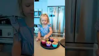 Cute Cooking shorts! Kids try the muffins they have cooked