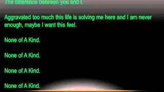 TNA Jeff Hardy None of A Kind Lyrics