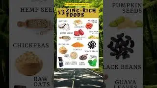 Top 13 Zinc-Rich Foods for a Stronger Body & Immunity! 💪🌿