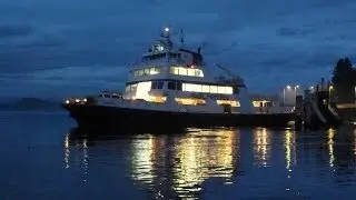 Tenaka ferry at dusk