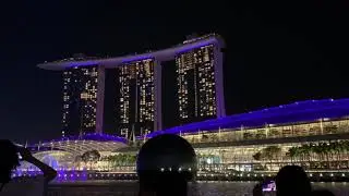 船上から光のスペクトラショー