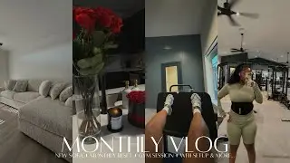 MONTHLY VLOG || New Job + New Sofa + WFH Setup + Ulta Shopping Spree + More&hellip;