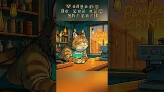 barista meditation #lofimusic #chillmusic #catmusic #catcafe #barista #morning #cafe #coffee