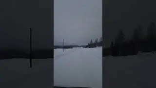 Sweden winter forest road #asmrvideo #sweden #travel #driving #road #asmr #auto #riding #way
