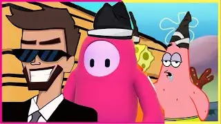 Fall Guys Animation and SpongeBob Coffin Dance Mashup @JulioFanYT @superspongebobfan82812