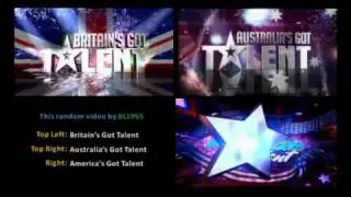 Australia/Britain/America's Got Talent Intro Title Comparison