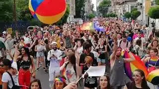 Thors Hammer gay bar's truck in Bucharest Pride 2018