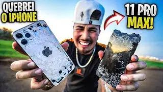 QUEBREI MEU IPHONE 11 PRO MAX 😭 !! *passei com o carro em cima dele*