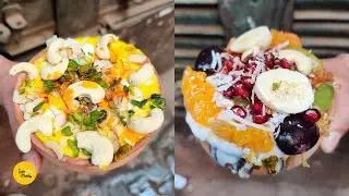 Varanasi Famous Blue Lassi Wala Kesar Lassi & All Fruit Lassi Rs. 120/- l Indian Street Food