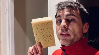 Renovation: clay plaster sponge finishing tip | it makes a mess.