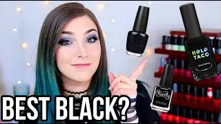 My Favorite One Coat Black Nail Polishes! || KELLI MARISSA