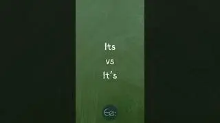Its vs It's 🤔 What's the Difference? English Explained #words #meaning #difference #english #esl