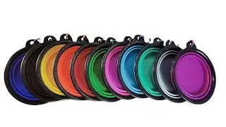 Collapsible Dog Bowls for Travel Wholesale Stocked Food Grade Silicone Safe Small Dog Cat Bowl