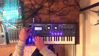 Synth impro on Ikea table
