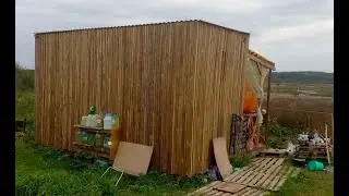 Бытовка за 10 минут из  поддонов (10 дней-200 уе)