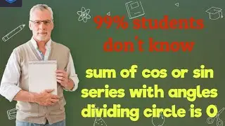 sigma ( sin(a+2kpi/n)) =0 using vectors