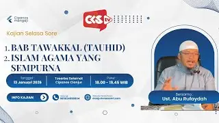 Bab Tawakkal dan Islam Agama Yang Sempurna #aburufaydah