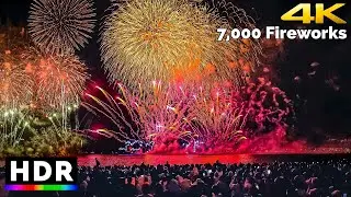 【4K HDR】Kanagawa Japan - Zushi Fireworks festival 2023