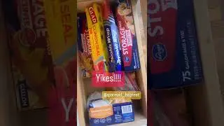 No more rummaging for your rolls of foil and plastic wrap.❤❤❤