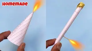 How To Make Firecrackers 🧨 Diwali Anar & Skyshot Easy 🧨