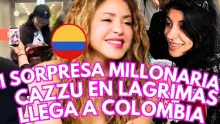 SHAKIRA HACE LLORAR A CAZZU con BELLA SORPRESA por CONCIERTO DE CAZZU EN COLOMBIA