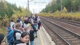 Прибытие эт2м на станцию 479 километр
