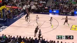 Michael Porter Jr. Two Handed Hammer's Dunk Over Derrick White / Celtics vs. Nuggets / March 7, 2024