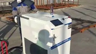 metal framework laser cleaning machine in our factory