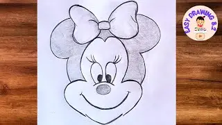How to draw Mickey Mouse face with pencil//Mickey Mouse drawing