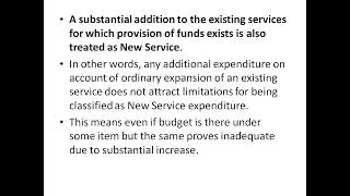 Revised JK Budget Manual ( Lecture 3)-- New Service, New schedule of expenditure & Exceptions.