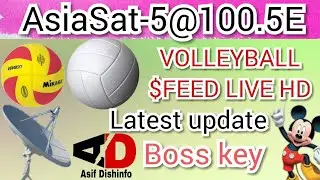 AsiaSat-5 @100.5E $FEED LIVE HD VOLLEYBALL
