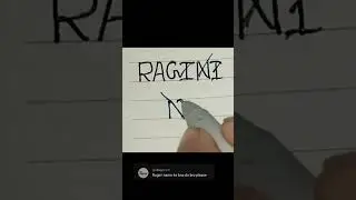 RAGINI NAME PROFILE LOGO CREAT 🔥 ✨ 💥 comment your name #viraltrendingshorts  #logodesign #shorts