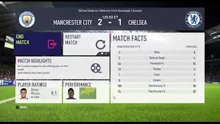 FIFA 18 | Manchester 2 vs Chelsea 1 At The Etihad Stadium | Referee: Chris Kavanagh