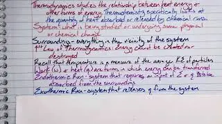 AP Chemistry Unit 6.1 Лекция по эндотермическим и экзотермическим процессам