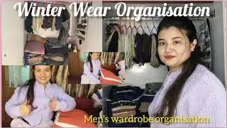 ✅Men&rsquo;s Winter Wear Wardrobe Organisation | Zero Cost Organisation Ideas